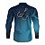 Camisa de Pesca Brk Azul Claro Escamas Bandeira do Brasil Garateia com Proteção UV50+ - Imagem 2
