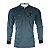 Camisa de Pesca Brk Azul Lisa Escamas Garateia com Proteção UV50+ - Imagem 1