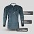 Camisa de Pesca Brk Azul Lisa Escamas Garateia com Proteção UV50+ - Imagem 4