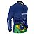 Camisa de Pesca Brk Azul Bandeira do Brasil Garateia com Proteção UV50+ - Imagem 5