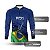 Camisa de Pesca Brk Azul Bandeira do Brasil Garateia com Proteção UV50+ - Imagem 4