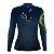 Camisa de Pesca Feminina Brk Azul Bandeira do Brasil Garateia com Proteção UV50+ - Imagem 3