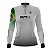 Camisa de Pesca Feminina Brk Branca Bandeira do Brasil Garateia com Proteção UV50+ - Imagem 2