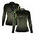 Camisa de Pesca Feminina Brk Verde Escamas Bandeira do Brasil Garateia com Proteção UV50+ - Imagem 1