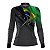 Camisa de Pesca Feminina Brk Cinza Bandeira do Brasil Garateia com Proteção UV50+ - Imagem 2