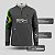 Camisa de Pesca Infantil Brk Cinza Bandeira do Brasil Garateia com Proteção UV50+ - Imagem 4