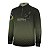 Camisa de Pesca Infantil Brk Verde Escamas Bandeira do Brasil Garateia com Proteção UV50+ - Imagem 5