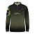 Camisa de Pesca Infantil Brk Verde Escamas Bandeira do Brasil Garateia com Proteção UV50+ - Imagem 1
