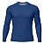 Camisa Segunda Pele Brk Clean Mescla Azul Royal com Proteção UV50 - Imagem 1