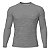 Camisa Segunda Pele Brk Clean Mescla Cinza Claro com Proteção UV50 - Imagem 1