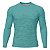 Camisa Segunda Pele Brk Clean Mescla Verde Água com Proteção UV50 - Imagem 1