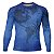 Camisa Segunda Pele Brk Discovery Azul Mapa Mundi com Proteção UV50 - Imagem 1