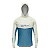 Camisa de Pesca Brk com Capuz Hybrid Bege com Azul com Proteção Solar UV50+ - Imagem 2