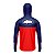 Camisa de Pesca Brk com Capuz Hybrid Red Blue Fishin com Proteção Solar UV50+ - Imagem 3