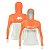 Camisa de Pesca Feminina Brk com Capuz Hybrid Laranja com Proteção Solar UV50+ - Imagem 1