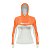 Camisa de Pesca Feminina Brk com Capuz Hybrid Laranja com Proteção Solar UV50+ - Imagem 2