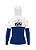 Camisa UV50 com Capuz Feminina Brk GS Performance Azul - Imagem 3