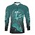 Camisa de Pesca Brk Azul Halloween Fantasma com Proteção UV50 - Imagem 1