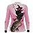 Camisa de Pesca Feminina Brk Branca e Rosa Bruxa com Proteção UV50 - Imagem 3