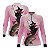Camisa de Pesca Feminina Brk Branca e Rosa Bruxa com Proteção UV50 - Imagem 1