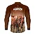 Camisa UV50 Agro Brk Eu Sou do Agro Marrom Cavalos - Imagem 2