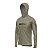 Camisa de Pesca Brk com Luva e Capuz Hybrid Tribal Bege com Proteção Solar UV50+ - Imagem 4