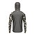 Camisa de Pesca Brk com Luva e Capuz Hybrid Camuflada Cinza e Verde com Proteção Solar UV50+ - Imagem 3