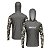 Camisa de Pesca Brk com Luva e Capuz Hybrid Camuflada Cinza e Verde com Proteção Solar UV50+ - Imagem 1