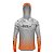 Camisa de Pesca Brk com Luva e Capuz Hybrid Camo Laranja com Proteção Solar UV50+ - Imagem 2