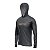 Camisa de Pesca Brk com Luva e Capuz Hybrid Sport Maori Cinza com Proteção Solar UV50+ - Imagem 4