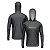 Camisa de Pesca Brk com Luva e Capuz Hybrid Sport Maori Cinza com Proteção Solar UV50+ - Imagem 1