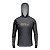 Camisa de Pesca Brk com Luva e Capuz Hybrid Sport Maori Cinza com Proteção Solar UV50+ - Imagem 2
