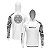 Camisa de Pesca Brk com Luva e Capuz Hybrid Branca Maori com Proteção Solar UV50+ - Imagem 1