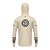 Camisa de Pesca Brk com Luva e Capuz Hybrid Maori Bege com Proteção Solar UV50+ - Imagem 3