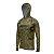 Camisa de Pesca Brk com Luva e Capuz Hybrid Camuflado Verde com Proteção Solar UV50+ - Imagem 4