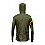 Camisa de Pesca Brk com Luva e Capuz Hybrid Camuflado Verde Brasil com Proteção Solar UV50+ - Imagem 3