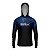 Camisa de Pesca Brk com Luva e Capuz Hybrid Cryptek Azul com Proteção Solar UV50+ - Imagem 2