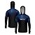 Camisa de Pesca Brk com Luva e Capuz Hybrid Cryptek Azul com Proteção Solar UV50+ - Imagem 1