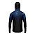 Camisa de Pesca Brk com Luva e Capuz Hybrid Cryptek Azul com Proteção Solar UV50+ - Imagem 3