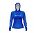 Camisa de Pesca Feminina Brk com Luva e Capuz Hybrid Azul Escuro com Proteção Solar UV50+ - Imagem 2