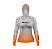 Camisa de Pesca Feminina Brk com Luva e Capuz Hybrid Camo Laranja com Proteção Solar UV50+ - Imagem 2