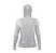 Camisa de Pesca Feminina Brk com Luva e Capuz Hybrid Clean Cinza com Proteção Solar UV50+ - Imagem 3