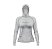 Camisa de Pesca Feminina Brk com Luva e Capuz Hybrid Clean Cinza com Proteção Solar UV50+ - Imagem 2