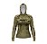 Camisa de Pesca Feminina Brk com Luva e Capuz Hybrid Camuflado Verde com Proteção Solar UV50+ - Imagem 2