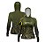 Camisa de Pesca Feminina Brk com Luva e Capuz Hybrid Camuflado Verde Brasil com Proteção Solar UV50+ - Imagem 1