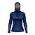 Camisa FusionX Feminina Maori Hunter Azul BRK com Proteção Solar UV50+ - Imagem 2