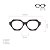 Armação para óculos de Grau Gustavo Eyewear G72 3. Cor: Marrom translúcido. Haste animal print. - Imagem 4
