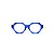 Armação para óculos de Grau Gustavo Eyewear G72 6. Cor: Azul translúcido. Haste preta. - Imagem 1