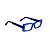 Armação para óculos de Grau Gustavo Eyewear G35 5. Cor: Azul translúcido. Haste azul. - Imagem 2