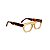 Armação para óculos de Grau Gustavo Eyewear G14 10. Cor: Âmbar translúcido. Haste animal print. - Imagem 2